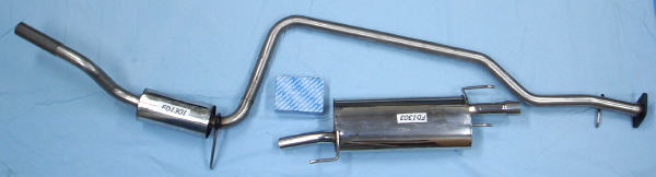 Picture stainless-steel-exhaust Ford Fiesta 1.3 