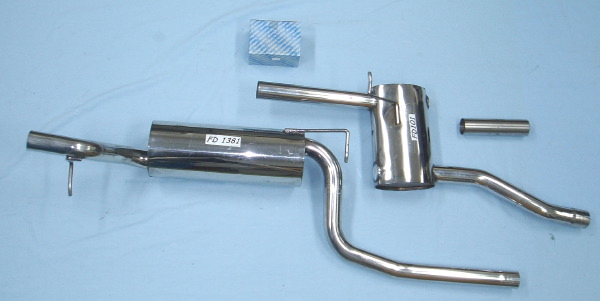 Ford Focus 1.6 (1998-2004) estate 74kW, stainless-steel-exhaust 3 parts 