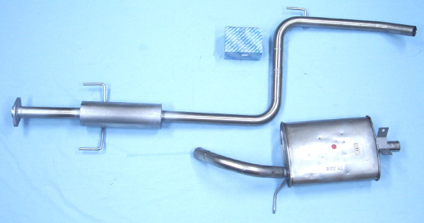 Image stainless-steel-exhaust Toyota Corolla 1300 & 1600 hatchback