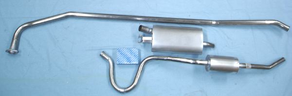 Picture stainless-steel-exhaust Volvo Amazon
