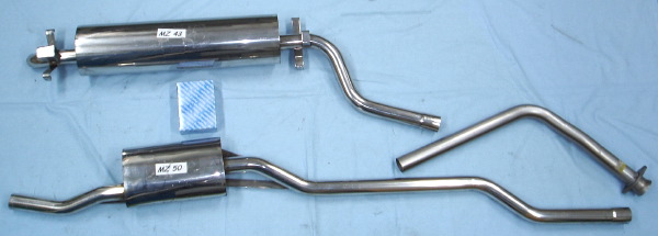 Photo stainless-steel-exhaust Mercedes 200D W123-serie