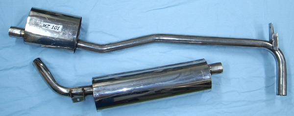 Photo stainless-steel-exhaust Mercedes 190SL  & 220SE