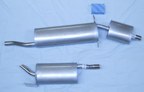 Bild rostfritt avgassystem Fiat Multipla 1.6