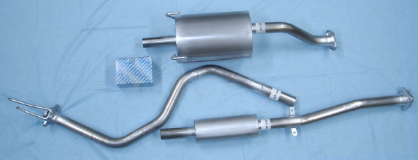 Bild rostfritt avgassystem Honda Civic 1.5i