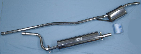 Bild-rostfritt-avgassystem-Mercedes 240D W115 Bild rostfritt avgassystem Mercedes 240D W115