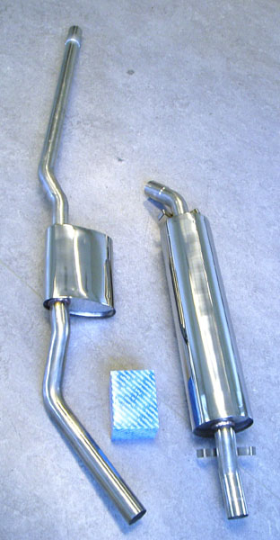 Bild rostfritt avgasrör Mercedes 220 SE & SEB W111 