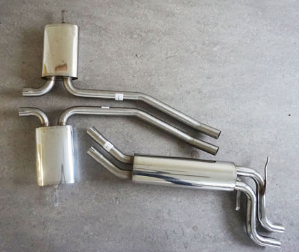 Bild-rostfritt-avgassystem-Mercedes 420/500/560 SE W126 Bild rostfritt avgassystem Mercedes 420/500/560 SE W126