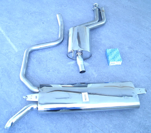 Bild-rostfritt-avgassystem-Mercedes E200 TE & E220 TE W124 Bild rostfritt avgassystem Mercedes E200 TE & E220 TE W124