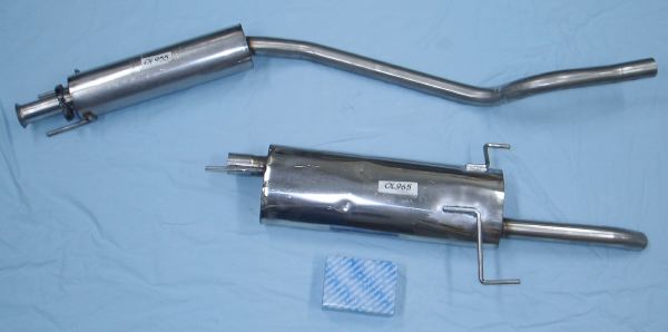 Bild rostfritt avgassystem Opel Astra sedan