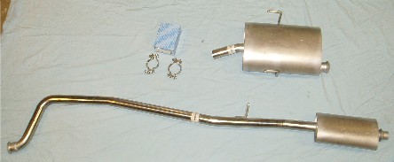 Bild rostfritt avgassystem Peugeot 406 1.8