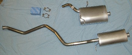 Bild rostfritt avgassystem Peugeot 405 2.0 & MI16