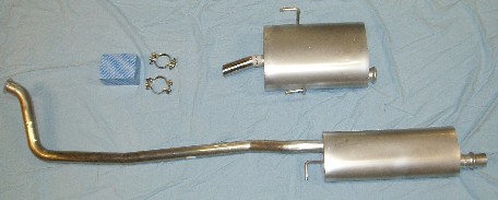 Bild rostfritt avgassystem 406 2.0 sedan