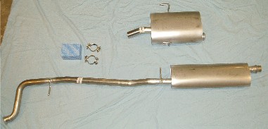 Bild rostfritt avgassystem Peugeot 406 2.0 sedan