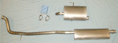 Bild rostfritt avgassystem Peugeot 406 2.1 TD