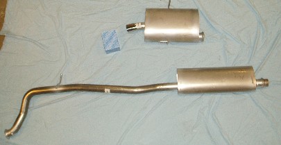 Bild rostfritt avgassystem Peugeot 406 3.0
