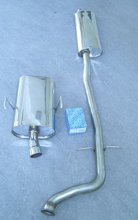 Bild rostfritt avgassystem Peugeot 406 2.2