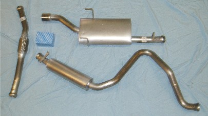 Bild rostfritt avgassystem SAAB 900 & 9-3 turbo