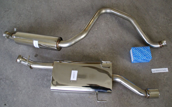 Bild rostfritt avgassystem SAAB 900 & 9-3 turbo