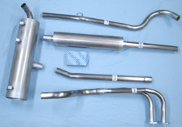 Bild rostfritt avgassystem SAAB 99 sedan