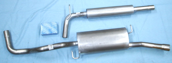 Bild rostfritt avgassystem Seat Cordoba 2.0