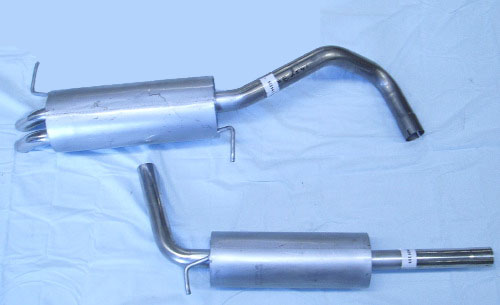 Bild rostfritt avgassystem Skoda Fabia 2.0