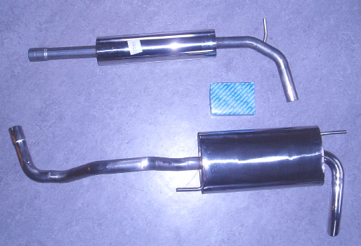Bild rostfritt avgassystem Volkswagen Polo 1.0-1.6