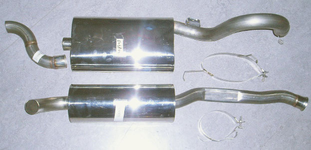 Bild rostfritt avgassystem Volvo 960 stel bakaxel