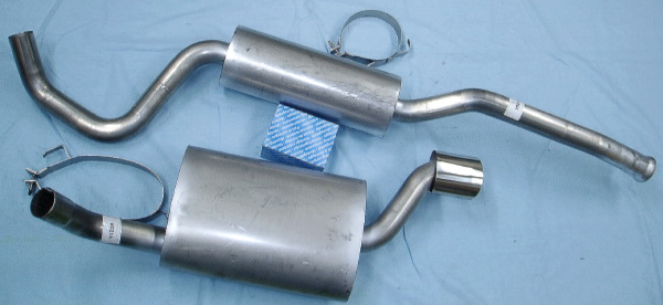 Bild rostfritt avgassystem Volvo 960 rörlig bakaxel/multilink