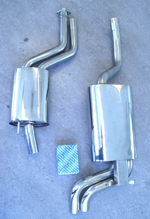 Bild rostfritt avgassystem Mercedes 260E W124