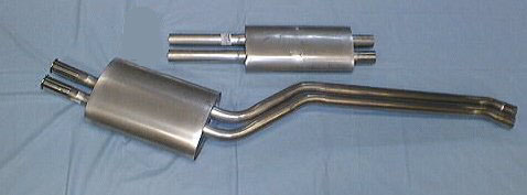 Bild-rostfritt-avgassystem-Mercedes 280 SL/SLC W107 Bild rostfritt avgassystem Mercedes 280 SL&SLC W107
