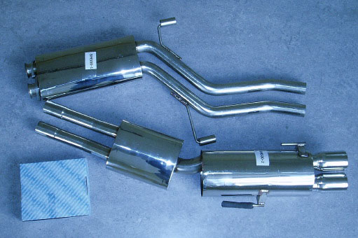 Picture stainless-steel-exhaust BMW 525 E34