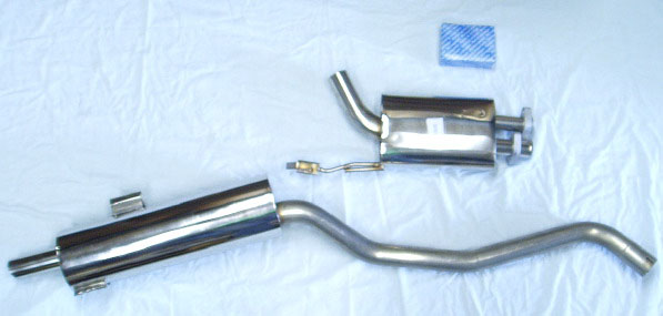 Photo stainless steel exhaust BMW 520i E34 2.0 24v