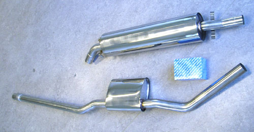 Picture stainless-steel-exhaust Mercedes Benz 220 W111-serie 