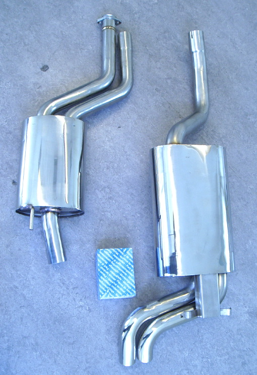 Picture stainless-steel-exhaust Mercedes 260E  W124-serie