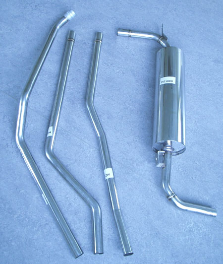Picture stainless-steel-exhaust Mercedes 180 A/B/C 