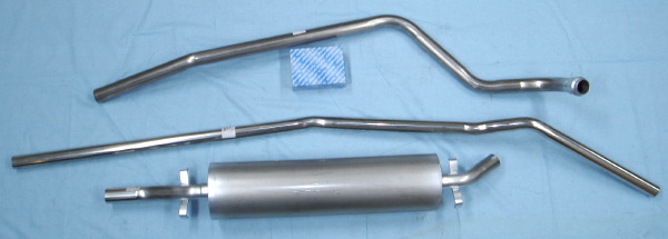 Photo stainless-steel-exhaust Mercedes 190C 