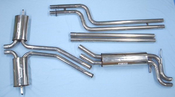 Picture stainless-steel-exhaust  Mercedes 280SE W126-serie