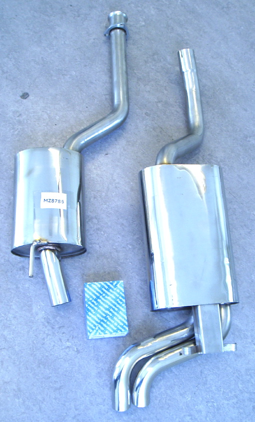 Picture stainless-steel-exhaust Mercedes E300 DT W124-serie