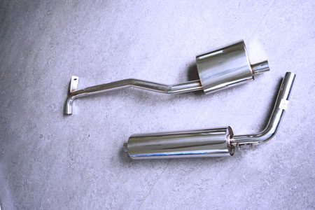 Photo stainless-steel-exhaust Mercedes 190SL  & 220SE