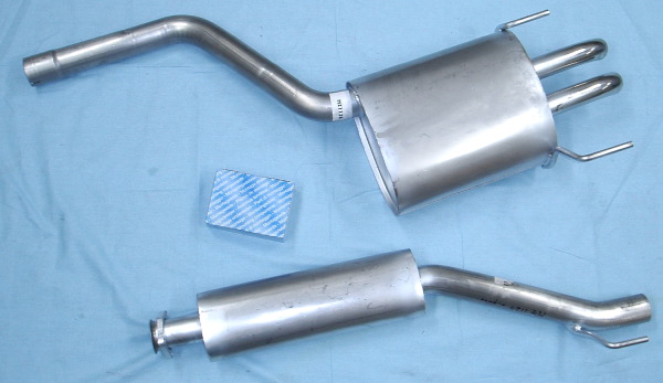 Image stainless-steel-exhaust Mercedes C180T/C200T/C220T/C230T W202-serie
