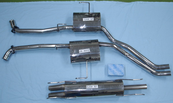 Image stainless-steel-exhaust Opel Omega B 2.5 