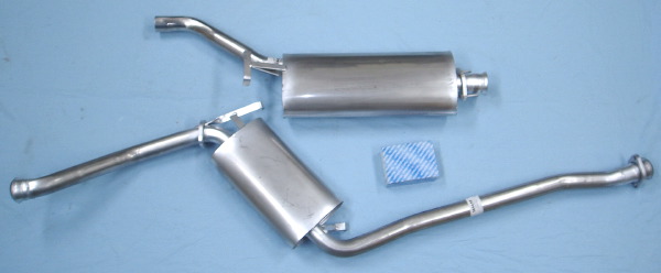 Picture stainless-steel exhaust SAAB 9000 CD