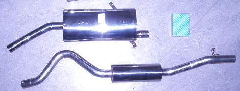 Picture stainless-steel exhaust SAAB 900