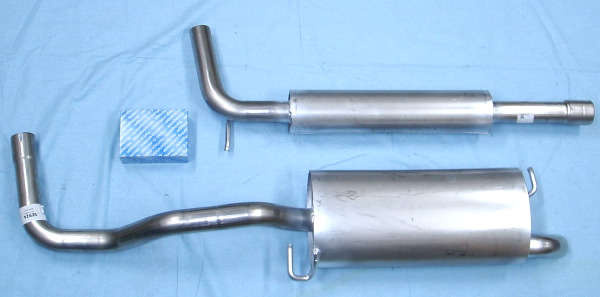 Picture stainless-steel exhaust Seat Ibiza 1.9 TDi 