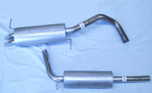 Picture stainless-steel-exhaust Skoda Fabia 2.0