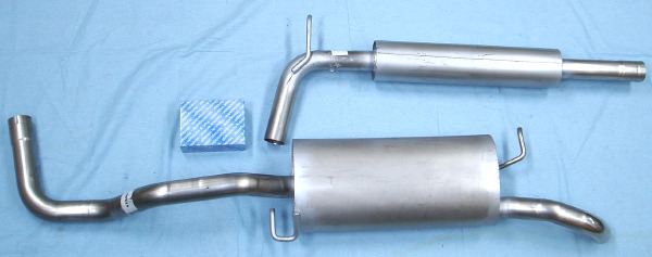 Picture stainless-steel-exhaust Volkswagen Polo 1.4i & 1.6i Classic